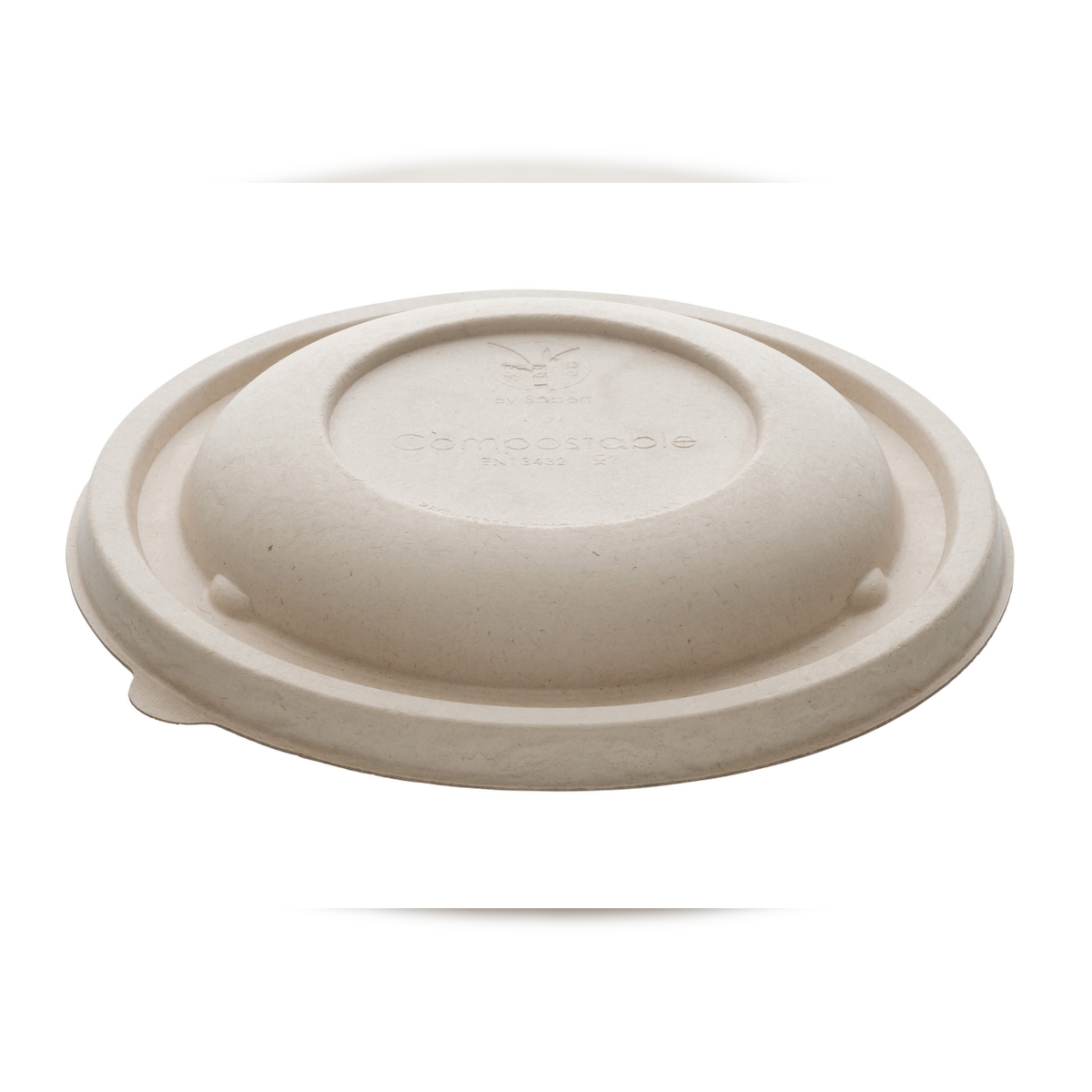 BePulp MONOUSO - Deckel aus Zuckerrohr für Schüssel Ø17x3cm (50 Stück) Image