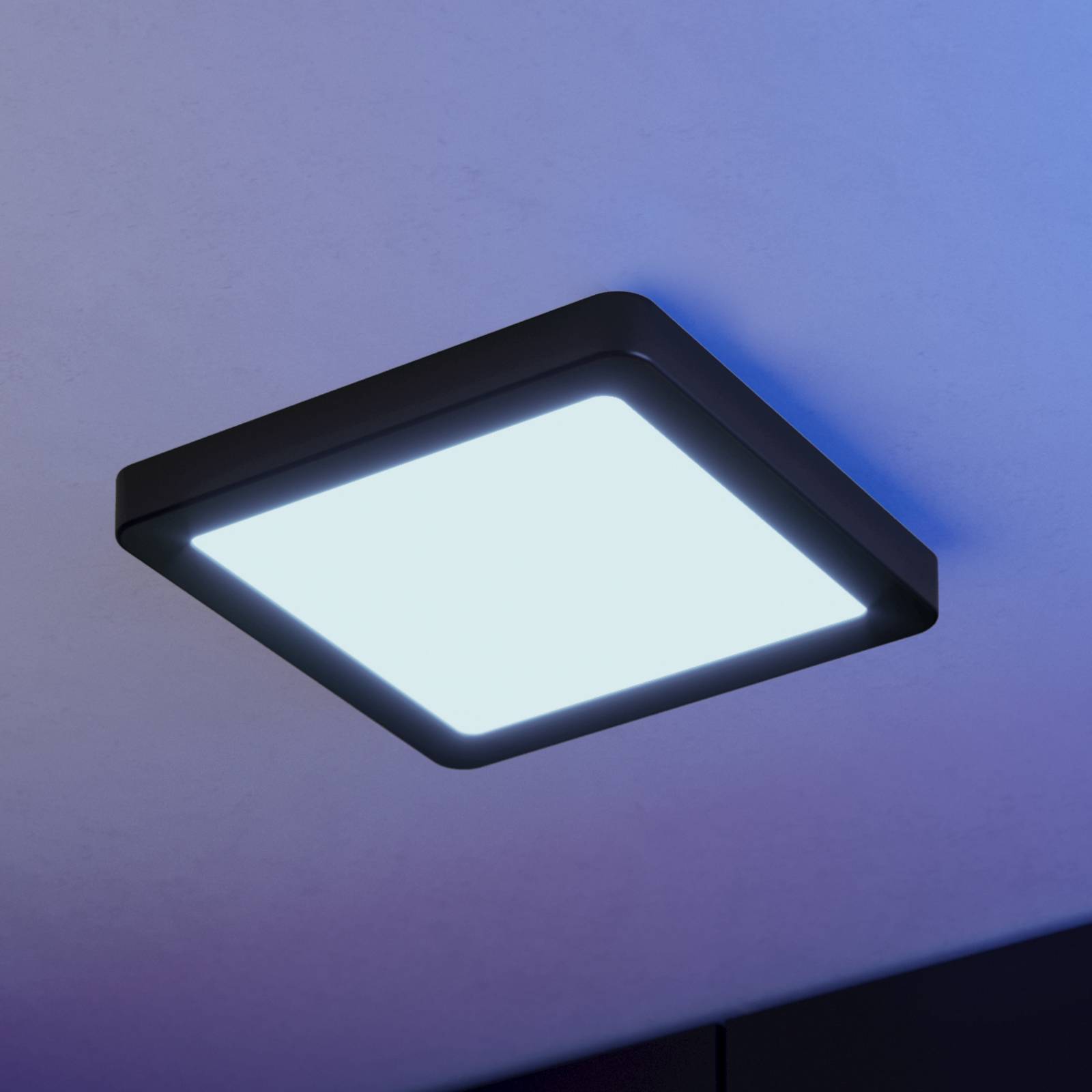 EGLO connect Smart Home Deckenlampe Fueva 6-Z, dimmbar, schwarz, für Wohn- / Esszimmer, Kunststoff, Modern, Smart Home Deckenlampe