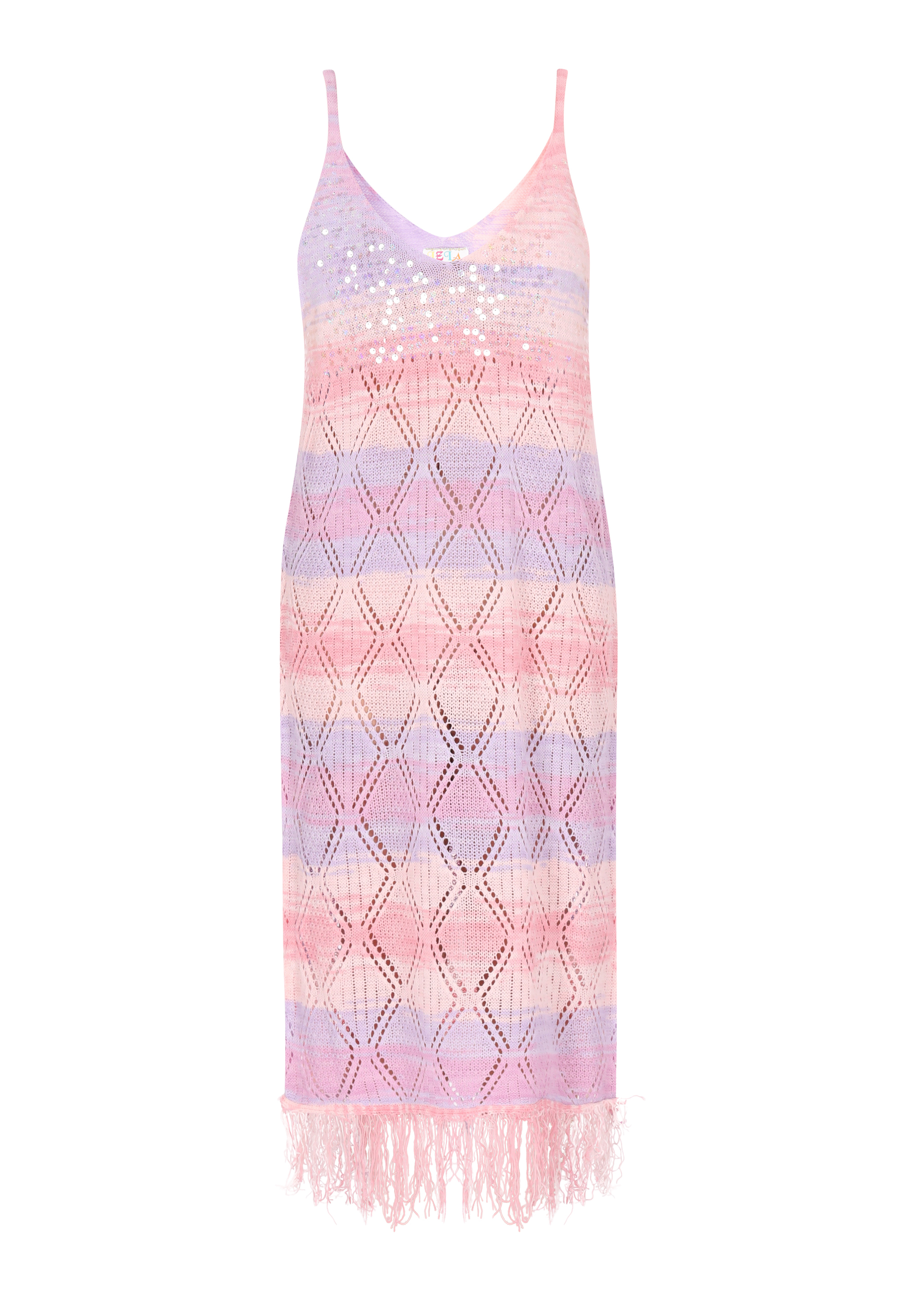 IZIA Kleid Frauen rosa mehrfarbig M/L