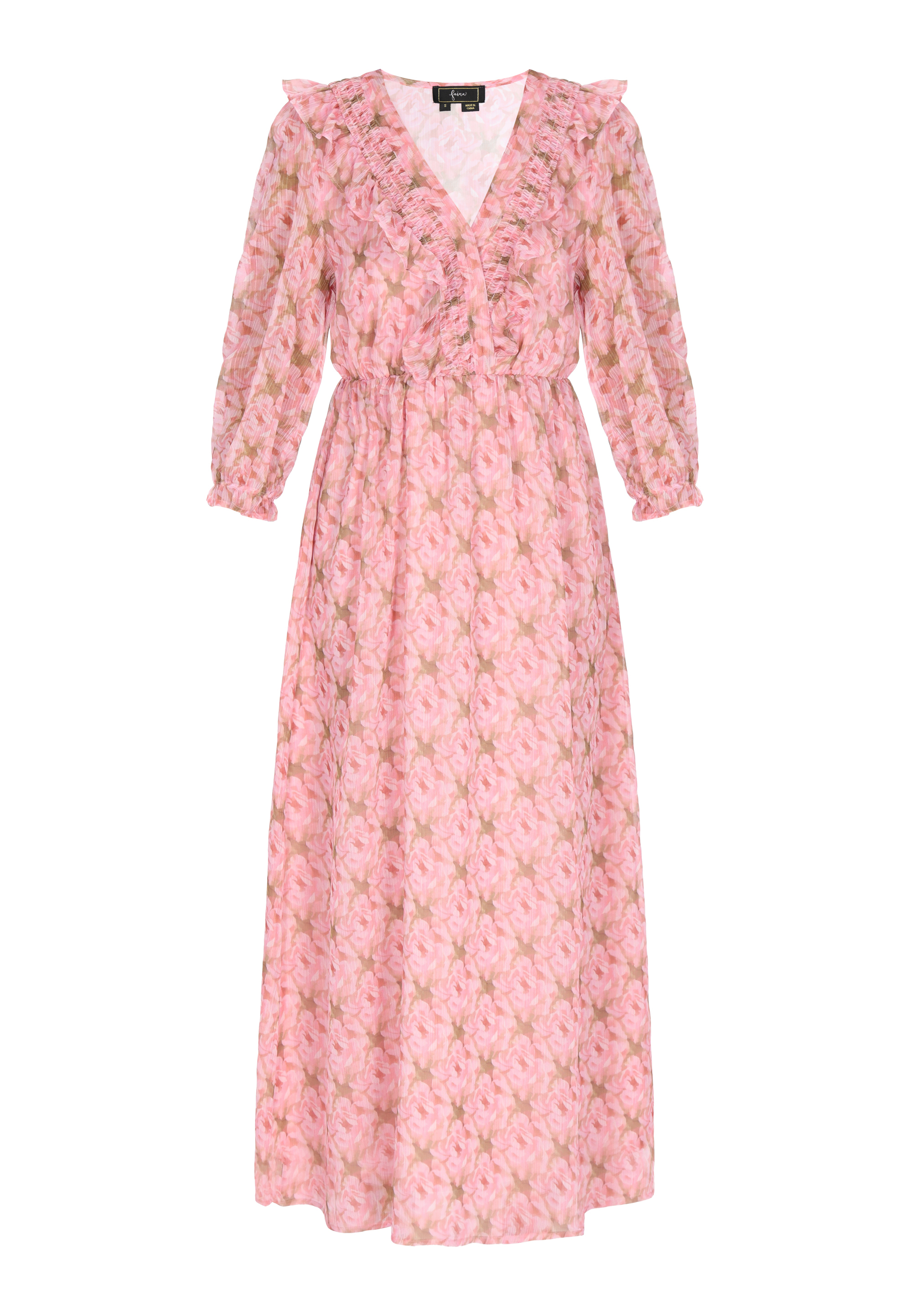 Faina Kleid Frauen rosa mehrfarbig L