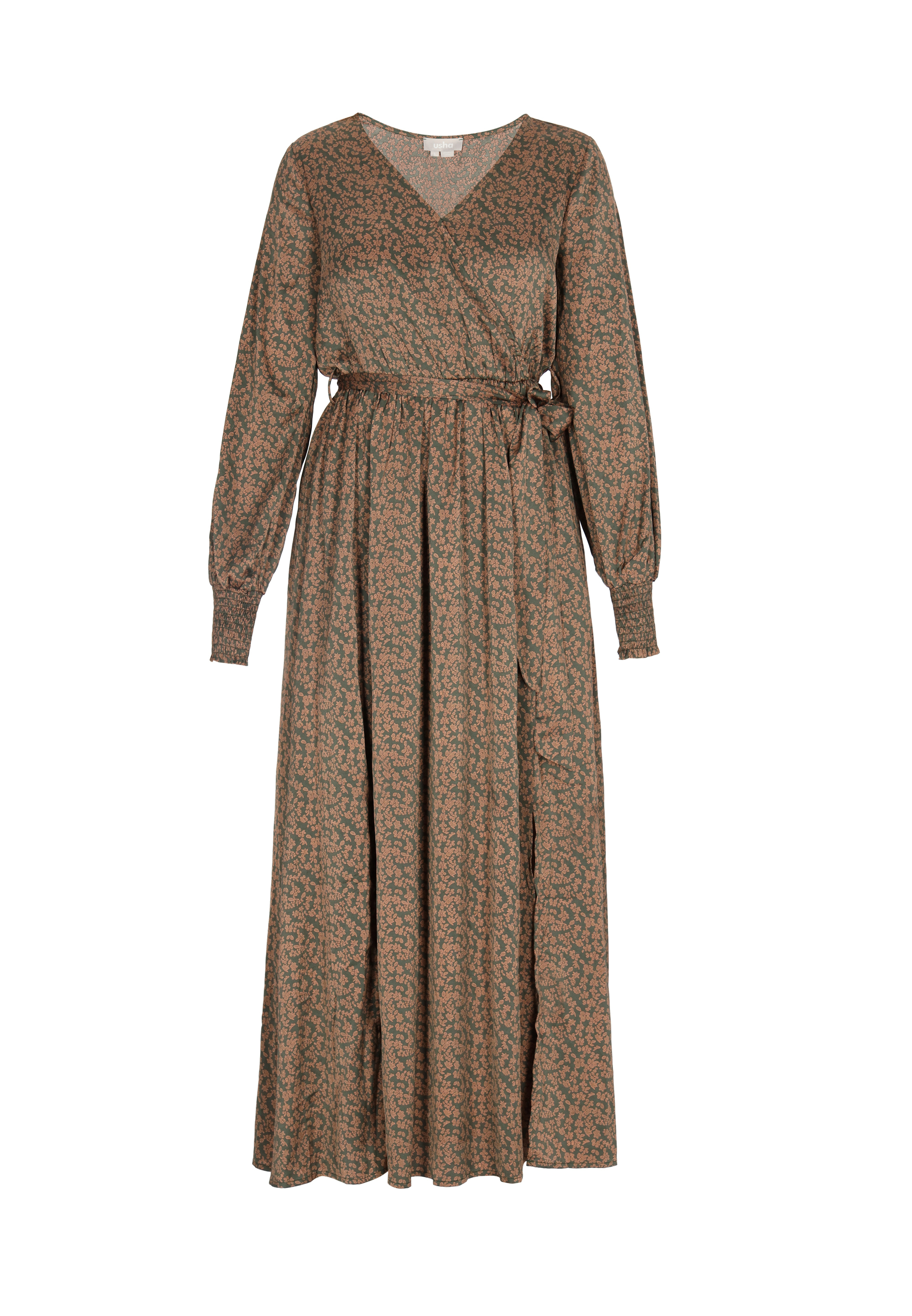 usha Kleid Damen Grün Orange M