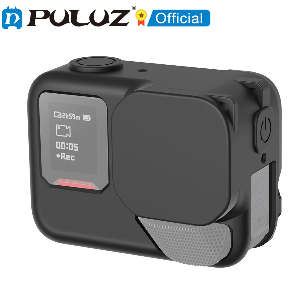 PULUZ Silikonhülle für Insta360 Ace Pro 2, Körperschutzhülle mit Objektivdeckel und Riemen, Panorama-Sportkamera-Zubehör Image