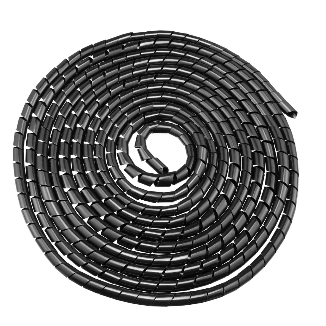 Flexibler Spiralkabelorganizer, PE-Polyethylenschlauch, Drahtkabelwickel für die Aufbewahrung von Computer-Drahtmanagern, Rohrschnurschutz Image