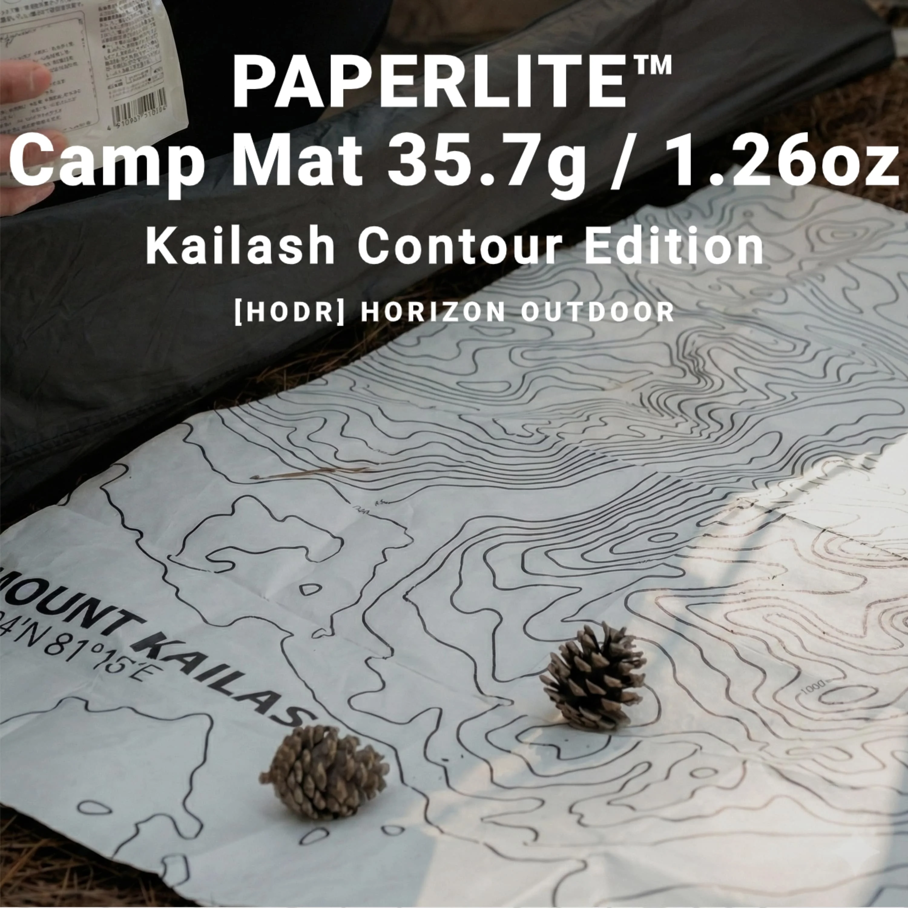 HODRGEAR PaperLite Tyvek Zelt-Vestibule-Matte, 35 g, ultraleichtes Bodenblech, Zelt, Fußabdruck, wasserdichtes Zelt, Fußabdruck, Camping, Wandern Image