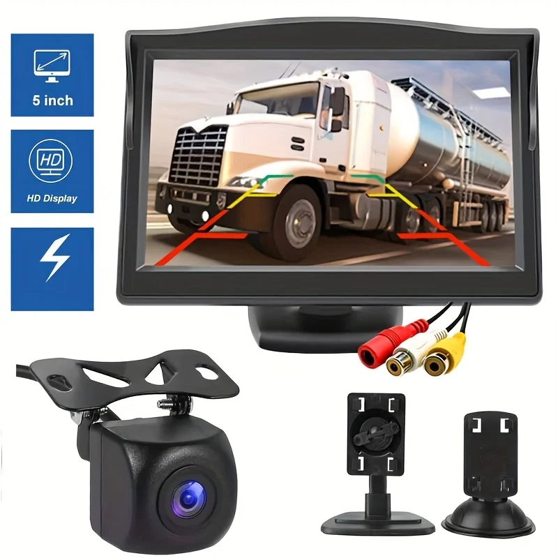 12,7 cm Rückfahrkamera, Rückansicht-Monitor-Set, LCD-Display, Rückansicht, Rückfahrkamera, Parkplatz für Pickup, Auto, SUV, Van