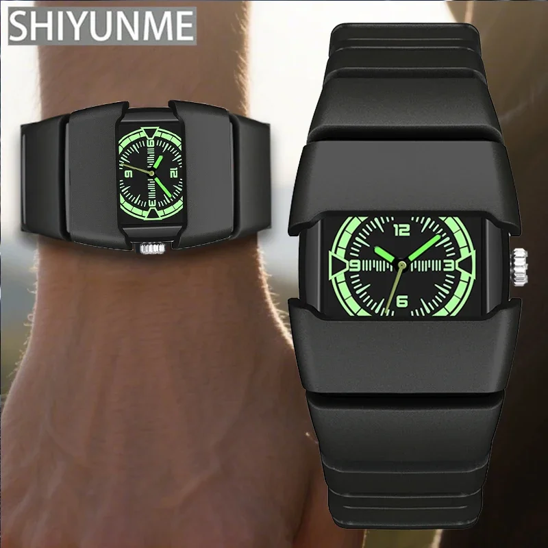 SHIYUNME Mode Marke Coole Uhr Für Männer Kreative Stil Alien Design Wasserdichte Quarzuhr Männliche Frauen Neue Stil Sport Uhr Image