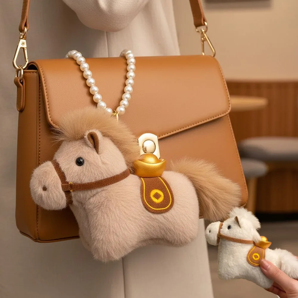 1-20PCS Neue Heiße Verkauf Pony Plüsch-schlüsselbund Anhänger Maskottchen Puppe Desktop Pony Rucksack Anhänger Plüsch Puppe Ornament kreative Geschenke