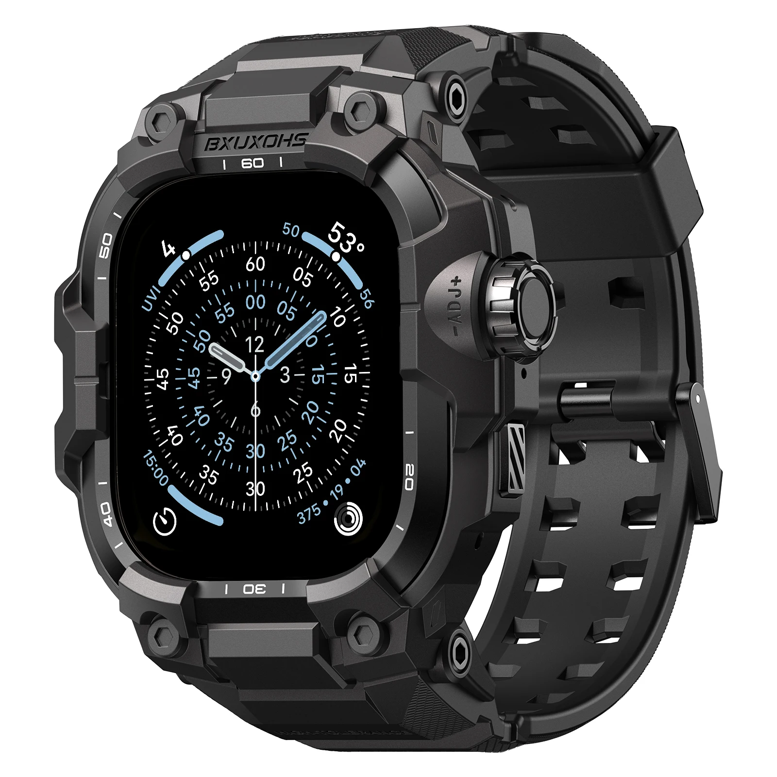 Metallgehäuse + Gummiband für Apple Watch-Armbänder Ultra 3 2 49 mm Silikonarmband für IWatch 11 10 46 mm 9 8 7 6 4 SE Zubehör Image