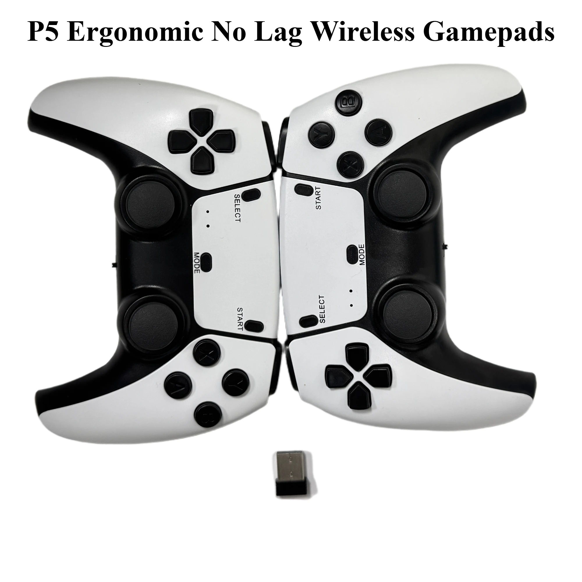 P5 2PCS 2,4 GHz Wireless Gamepad – Keine Verzögerung Game Controller, USB Joystick für PC, Android TV, Steuerung für PC BOX, GAME BOX Image