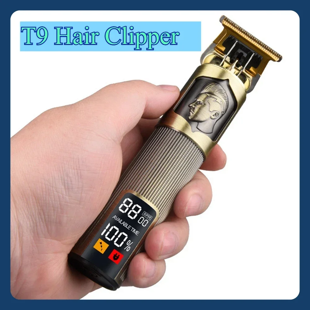 Elektrischer Haarschneider, USB-Aufladung, Haarschneidemaschine, Vintage-Haarschneidemaschine, tragbarer Rasierer, professioneller Friseur, Freund, Geschenk Image