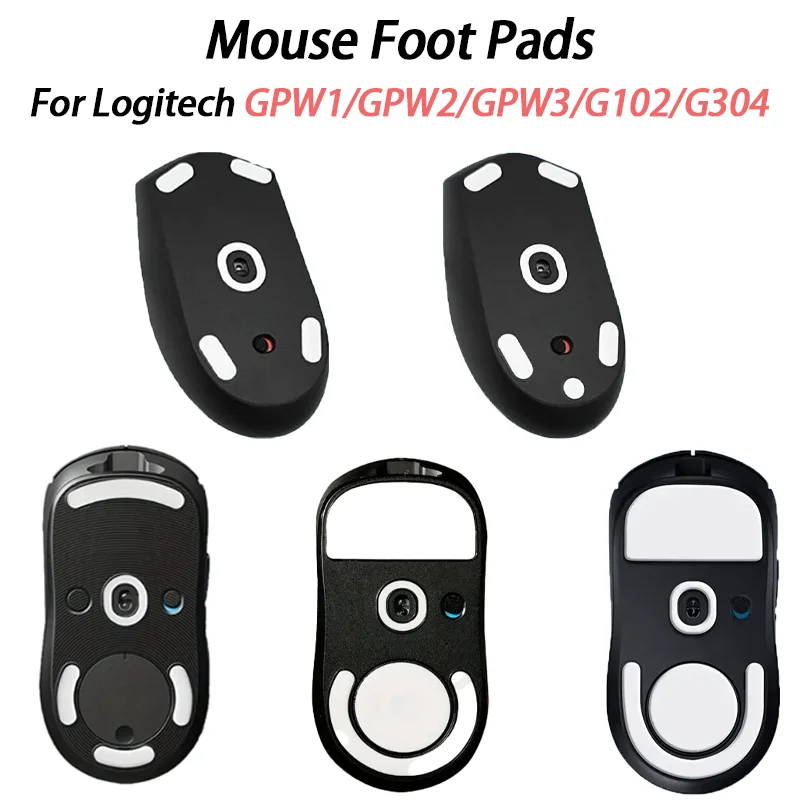 Mausfüße Pads Aufkleber für Logitech GPW1 GPW2 G304 G305 Maus weiß abgerundete gebogene Kanten Mäusefüße Image