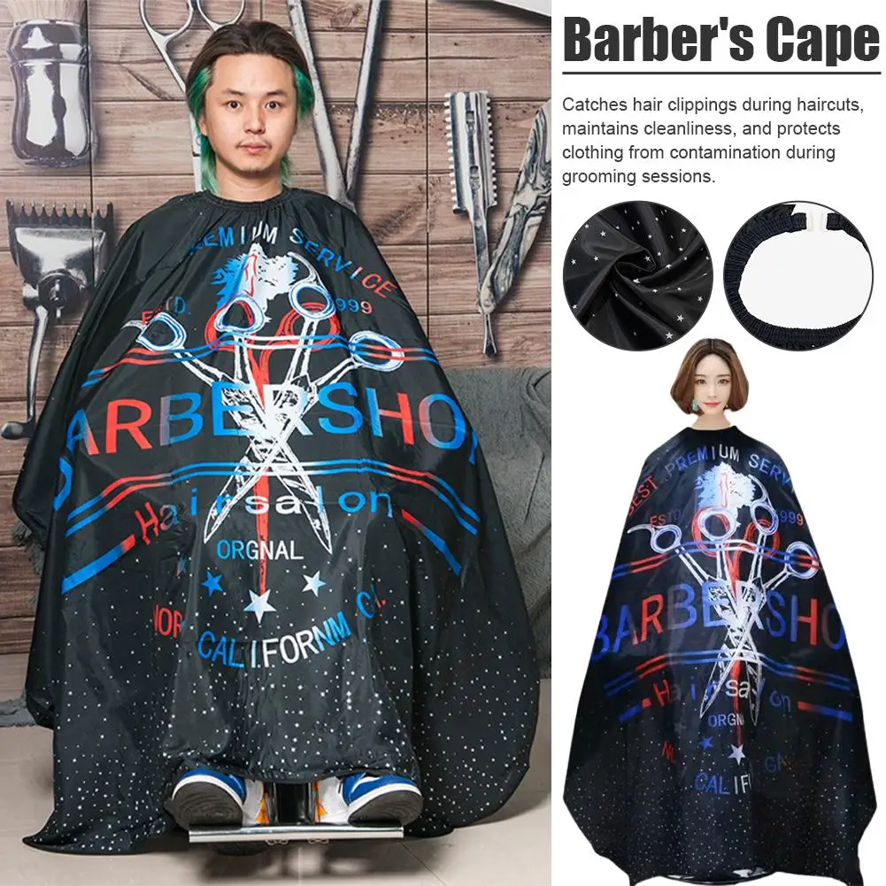 Friseur Coth Muster Schneiden Haar Wasserdichte Tuch Salon Barber Cape Professionelle Friseur Retro Schürzen Haarschnitt Cape Image