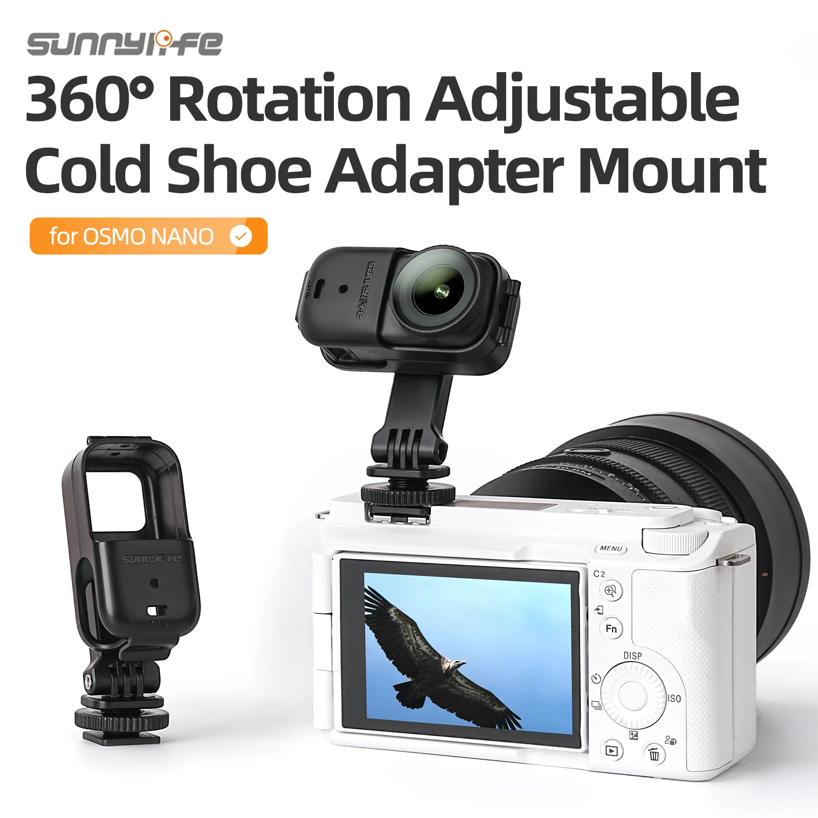 Einstellbare Kaltschuhhalterung für OSMO NANO Erweiterungs-Montagehalterung für DJI OSMO NANO Action-Kamera DSLR/spiegellose Kamera Image