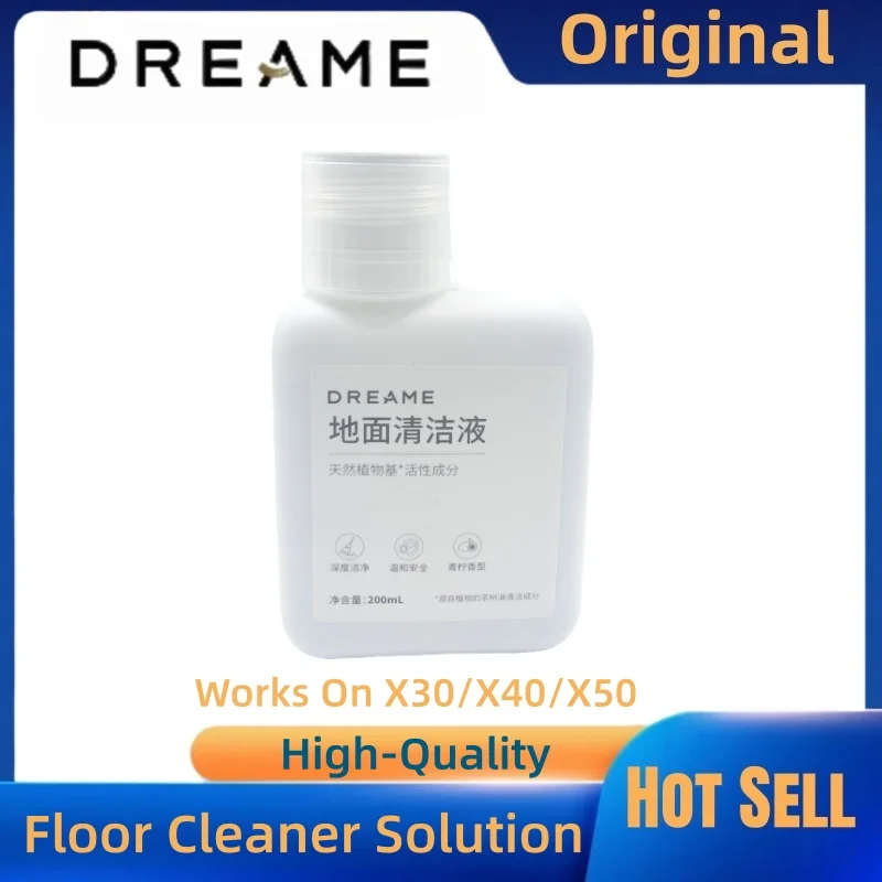 Original Dreame Reinigungsflüssigkeit (200 ml) – Kompatibel mit X30/X40/X50/S10/S20/S30/S40/S50 – Bodenpflegelösung Image