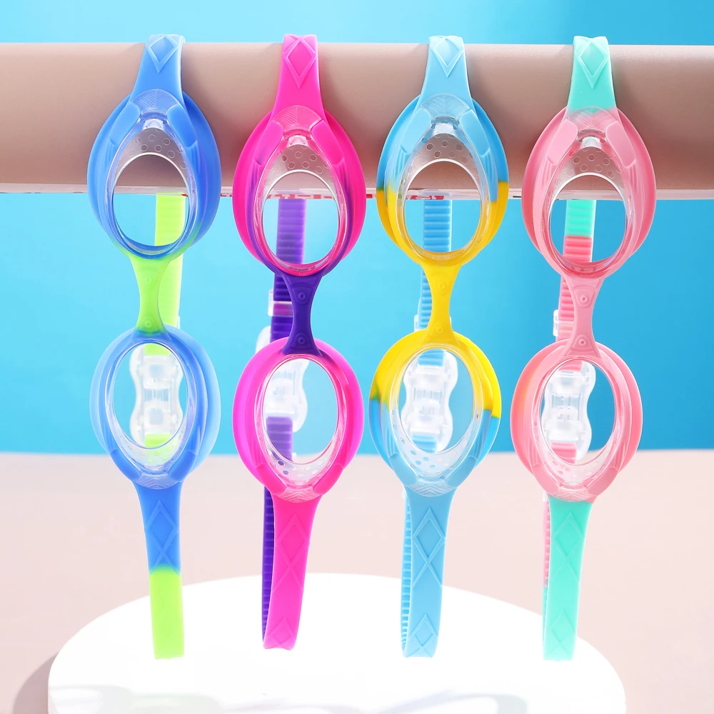 Neue Universal-Schwimm brille für Jungen und Mädchen, Universal brille für Kinder, hoch auflösendes wasserdichtes und Anti-Fog-Bad Image