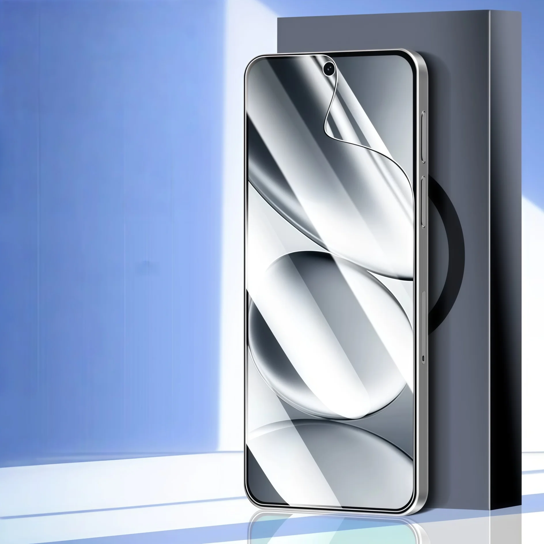 2 Stück High-Definition-Hydrogel-Folie für Mobiltelefone für Redmi 15/13/12, transparenter, weicher TPU-Displayschutz Image