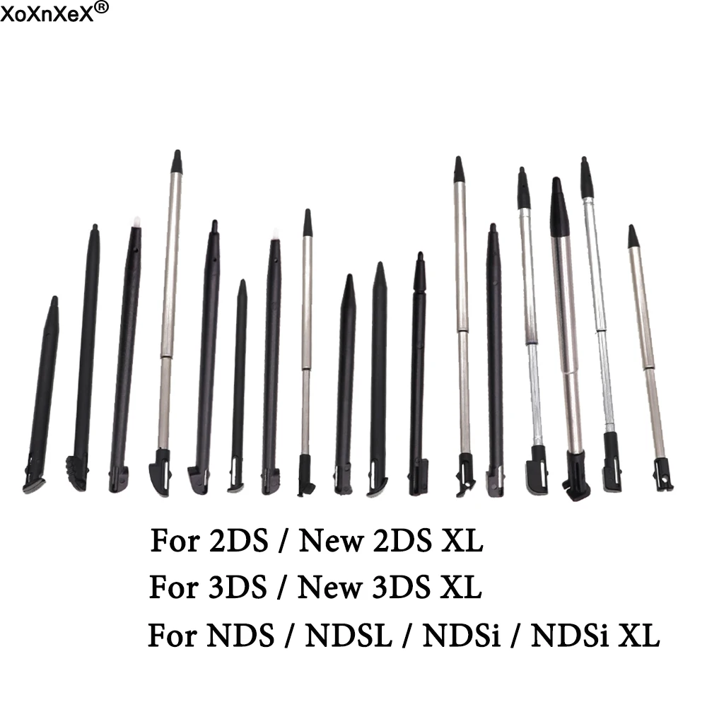 10 pièces pour nouveau 2DS 3DS XL LL stylet tactile en plastique/métal pour NDS NDSL NDSI jeu vidéo stylet accessoires de jeu
