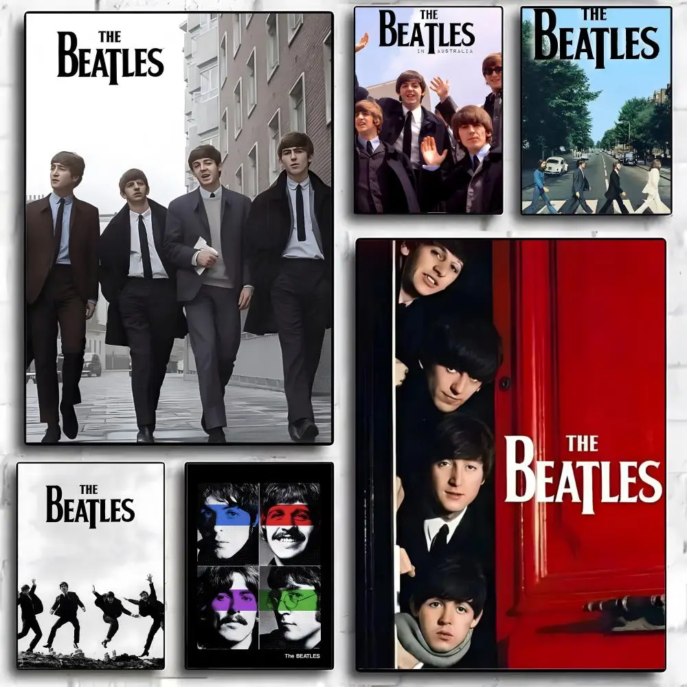 Band T-The B-Beatles Poster, moderne und elegante Wandaufkleber für Heimdekoration, Wohnzimmer, Schlafsaal, Wandkunst