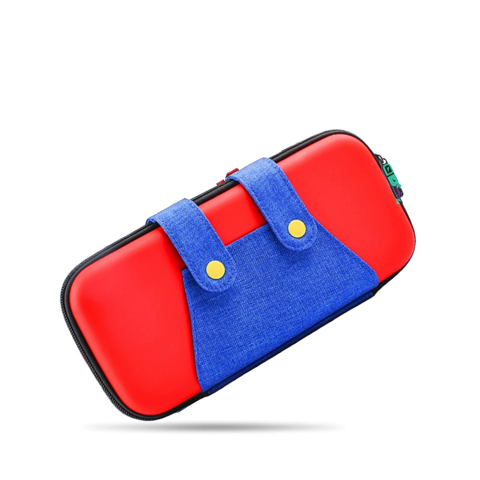 Switch-Reisetasche, kompatibel mit Nintendo Switch 2/OLED, niedliche tragbare Switch-Tragetasche, 10 Spielhalter für Mario Cover Image