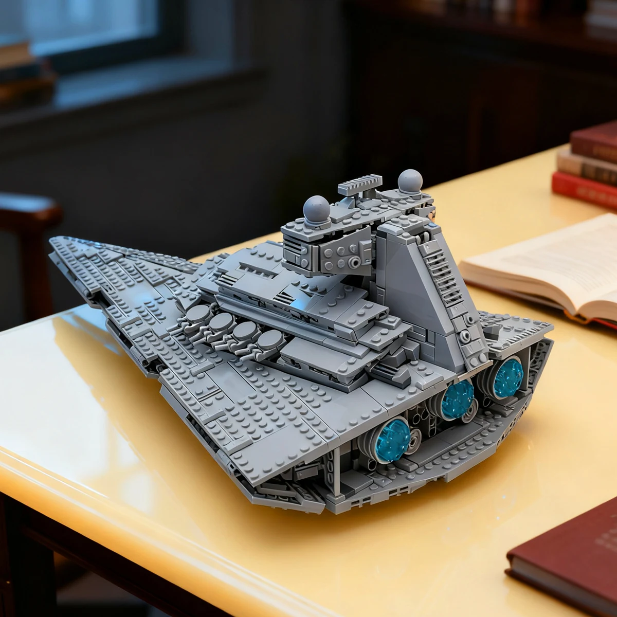 Space Galaxy Aifcraft Imperials-Raumschiffe MOC-Star-Fighters Dropship Modell Bausteine Ziegel Spielzeug Geschenke Image