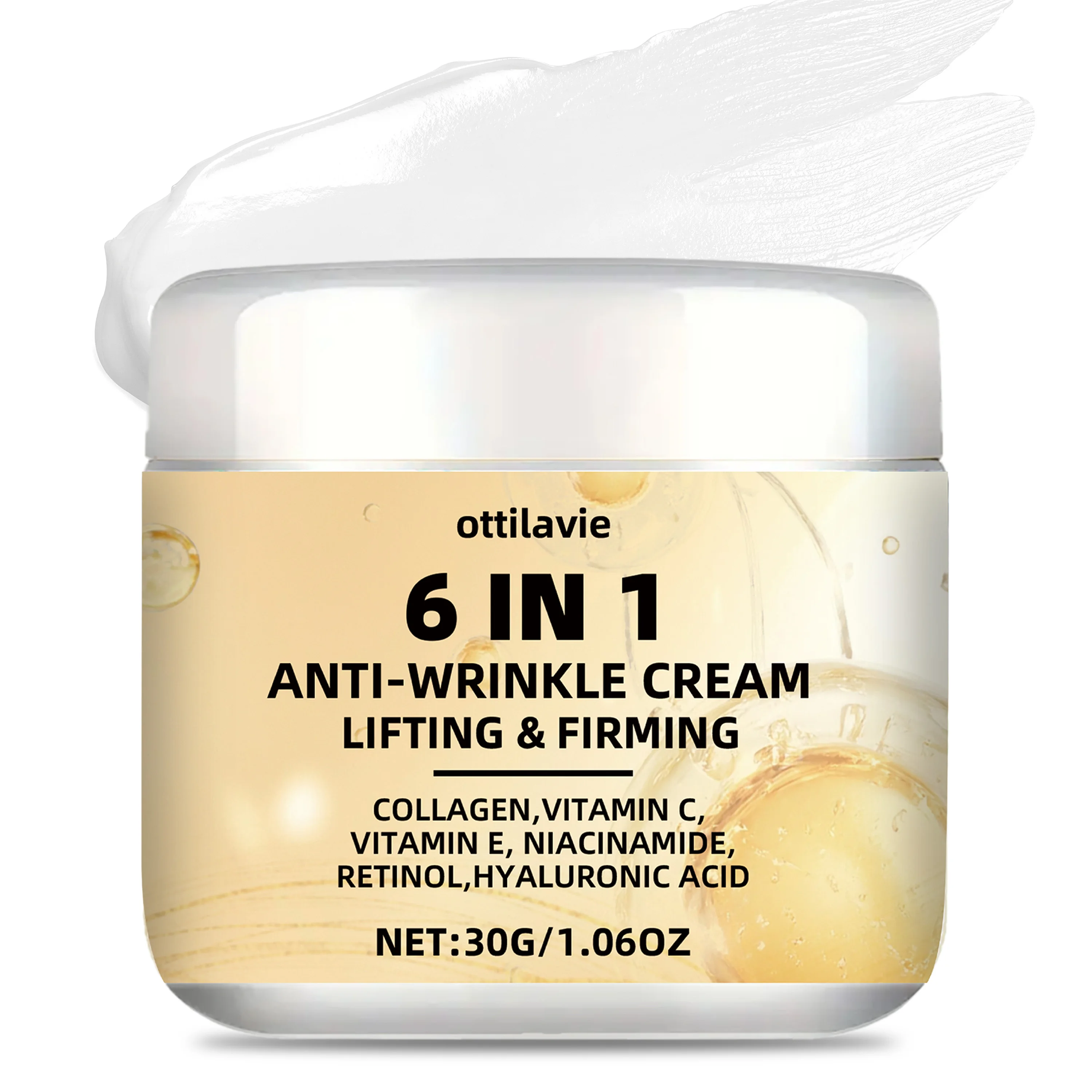 Ottilavie 6-in-1 Instant Firming Cream – spendet Feuchtigkeit, strafft und glättet die Haut. Nicht fettig, für alle Hauttypen und Geschlechter Image