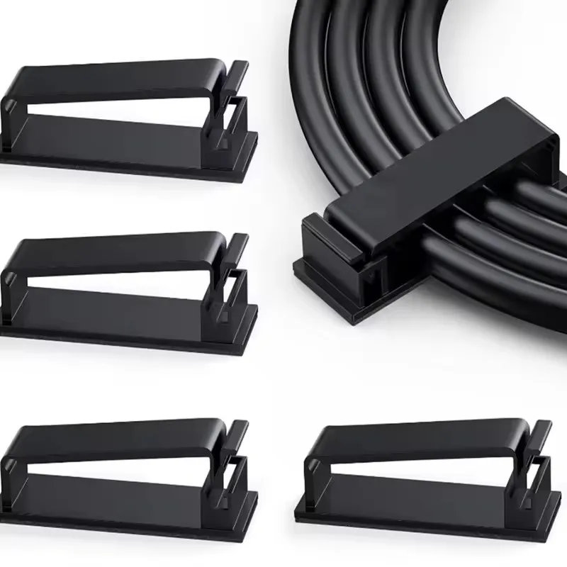 10 stücke Selbst-klebe Kabel Organizer Kabel Klemme Clips Halter Klemme Management Auto USB Daten Kabel Dekorative Kabel Wickler manager Image