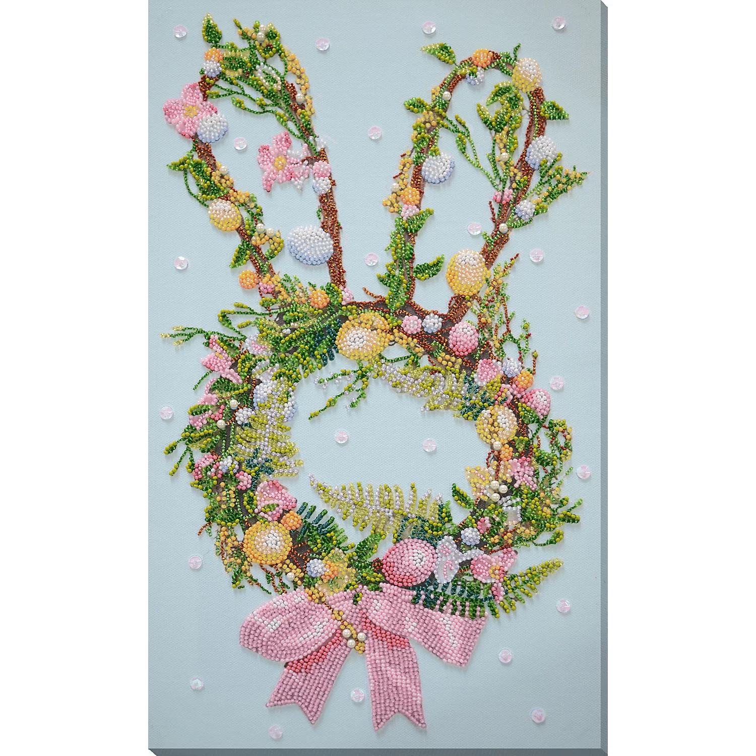 Perlen-Stickbild Ostern, 23 x 40 cm Image