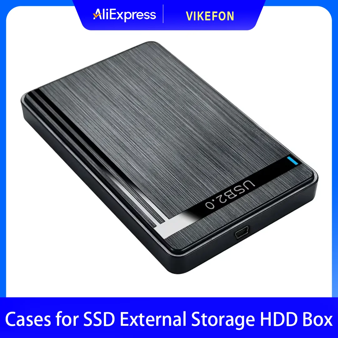 2,5" SATA zu USB3.0 HDD-Gehäuse Mobile Festplattenhüllen für SSD Externer Speicher HDD-Box mit USB3.0/2.0-Kabel ABS Image