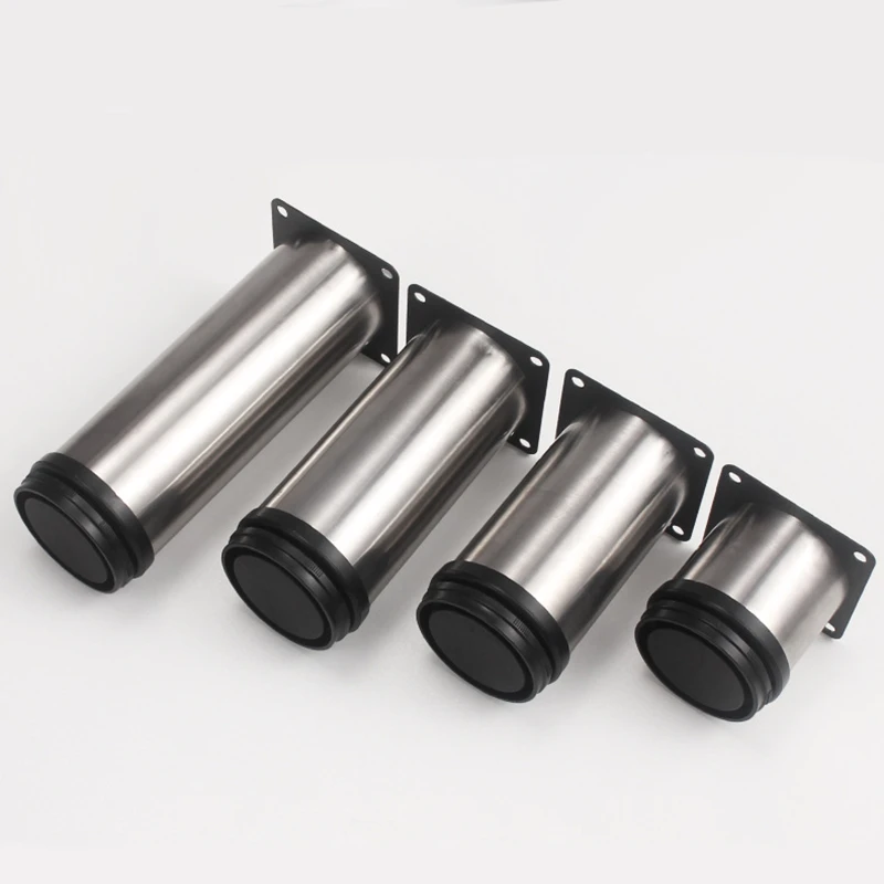 4Pcs 50mm-300mm Furniture Adjustable Cabinet Legs Stainless Steel Furniture Legs Cabinet Table Sofa Bed Feet Furniture Legs Feet