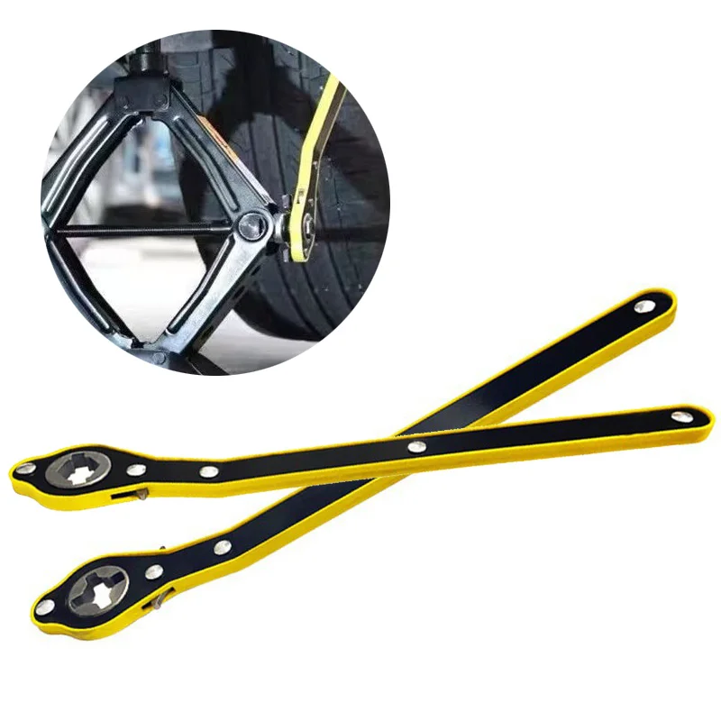 Jack Handheld Hebel Schlüssel Auto Ratsche Werkzeug Tragbare Universal Kurbel Griff Zubehör Auto Reparatur Werkzeuge Image
