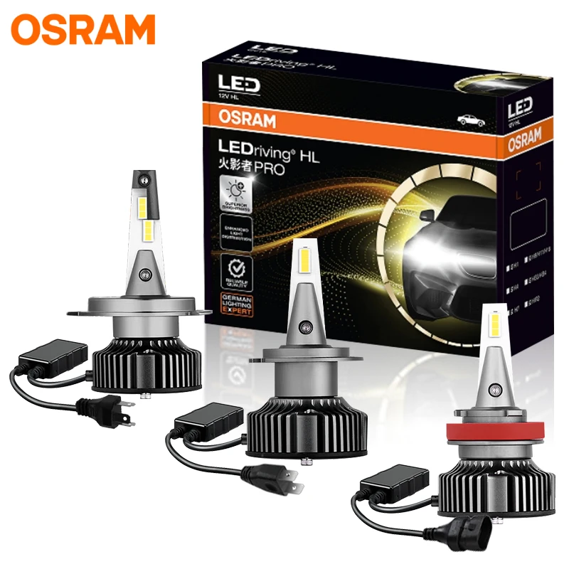 OSRAM Originale H7 HA CONDOTTO LA Lampadina 360 LED Ultra Sottile H4 H1 Auto Faro Lampade H8 H11 HB3 HB4 9005 9006 HIR2 9012 6000K 30W CANbus Auto