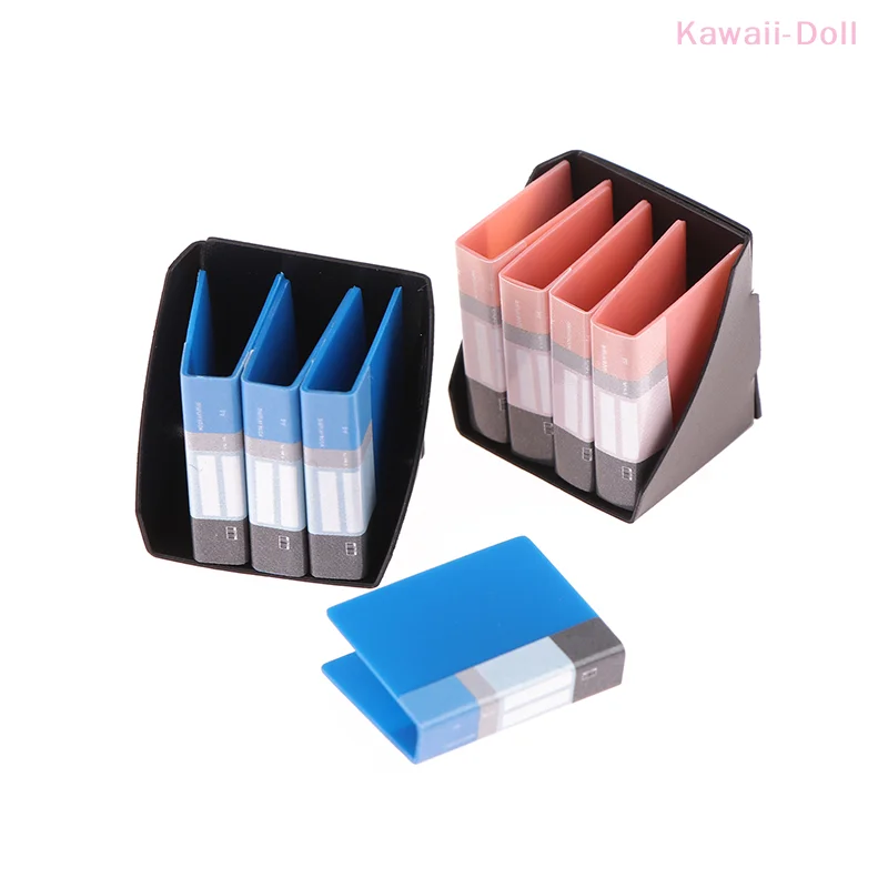 1Set Mini Schreibtafel Clip Notebook Datei Ordner Schreibwaren Bord Spielzeug Büro Schreibtisch Simulation Ordner Modell Image