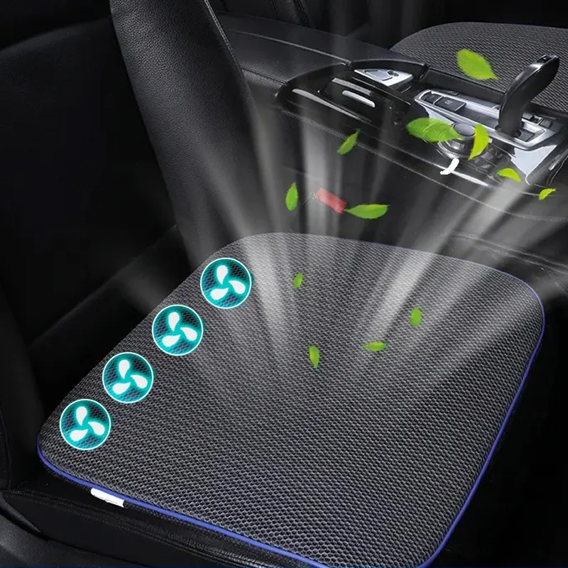2025 USB Power Bank Schnittstelle Sommer Belüftung Kühlung Eis Seide Sitzkissen Dual-Use Home Auto Kissen Sitzkissen Kissen