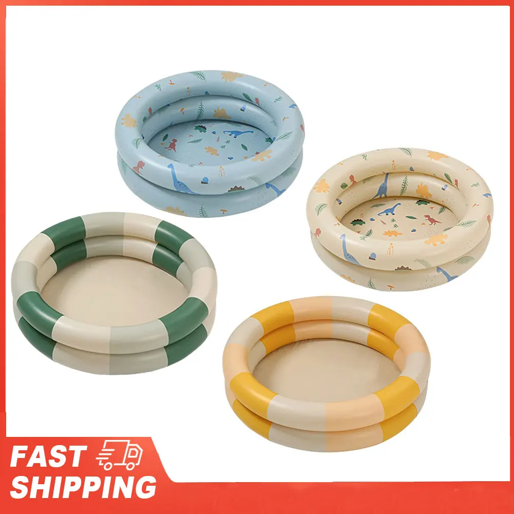 Baby Aufblasbares Schwimmbad Aufblasbarer Pool Baby Retro Blow Up Schwimmbad Familie Niedlicher verdickter Wasserpool Image