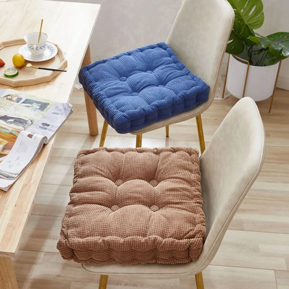 Meditationsboden, quadratisches Kissen zum Sitzen auf dem Boden, solides getuftetes dickes Polsterkissen für Yoga, Balkon, Stuhl, Sitzkissen, Poufadda Image