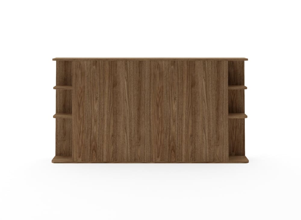 Tête de lit avec rangement 200 cm Noyer