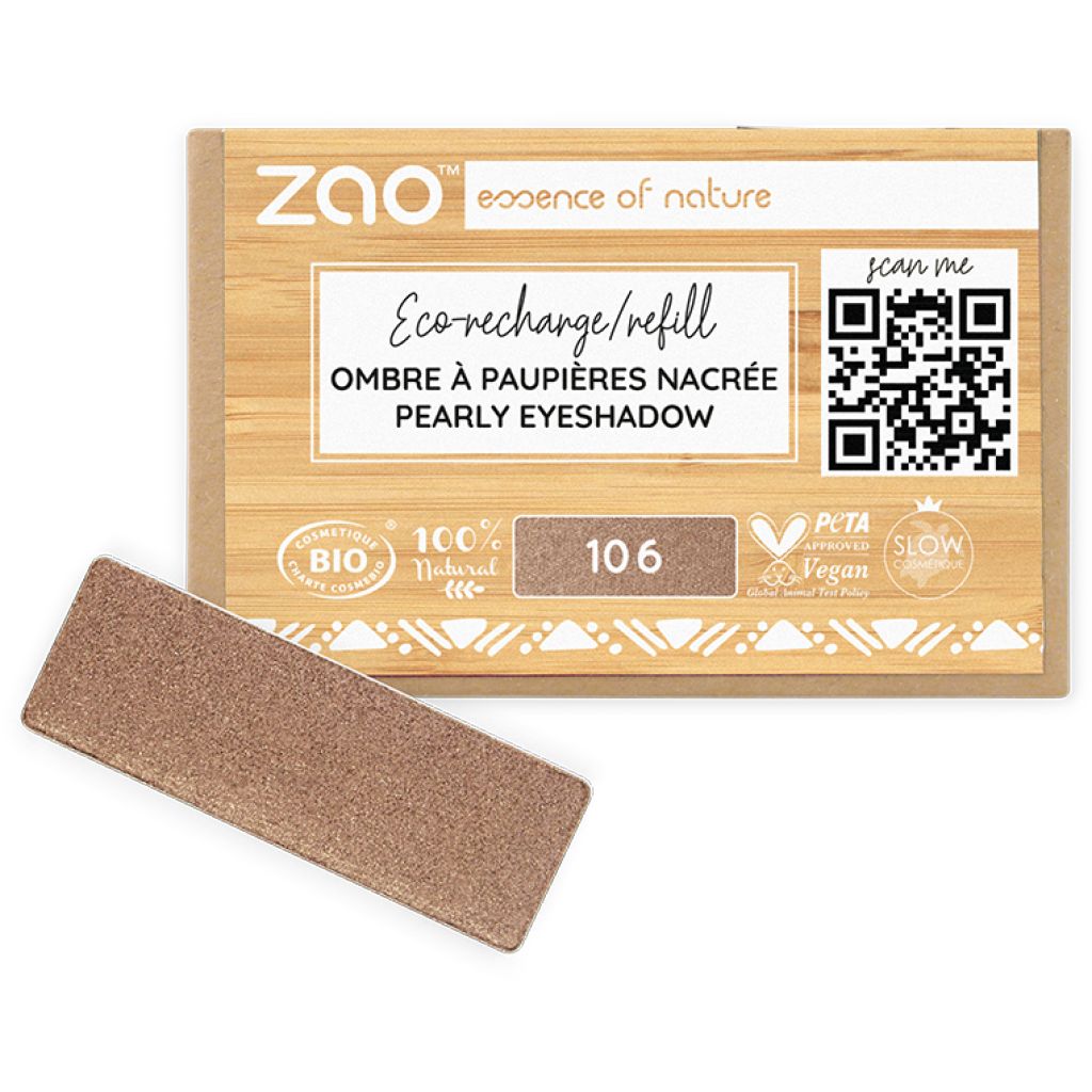 ZAO Make-up Ricarica Ombretto rettangolare Perlato 2 g