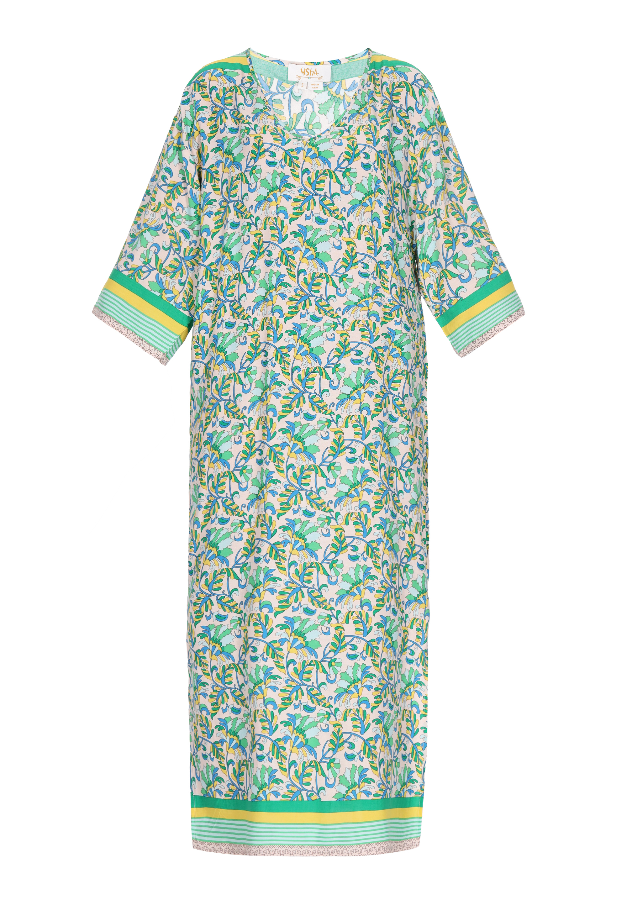 usha Kleid Frauen grün mehrfarbig M