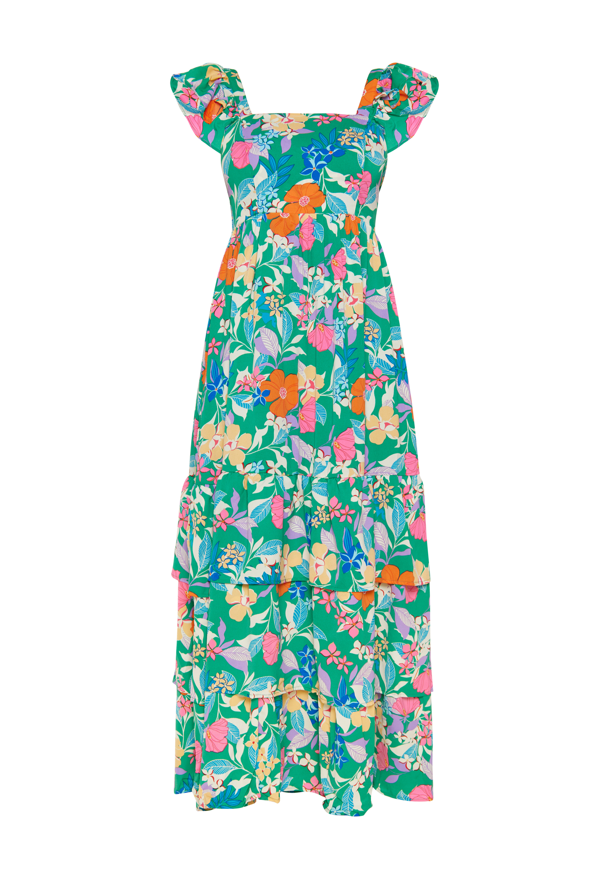 FELIPA Kleid Frauen grün mehrfarbig Image