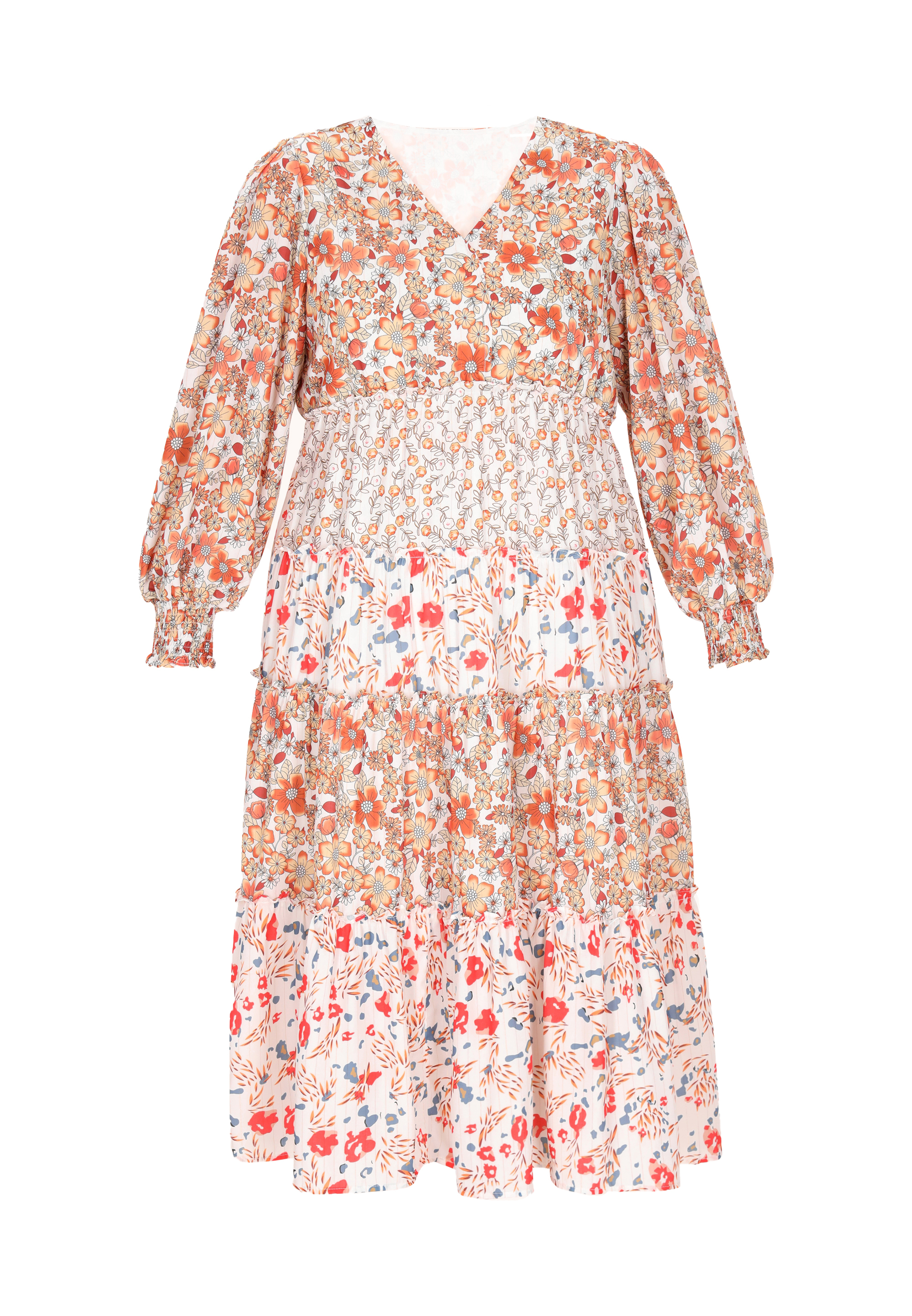 usha Kleid in großen Größen usha PLUS GRÖSSE Frauen Mehrfarbige Aprikose