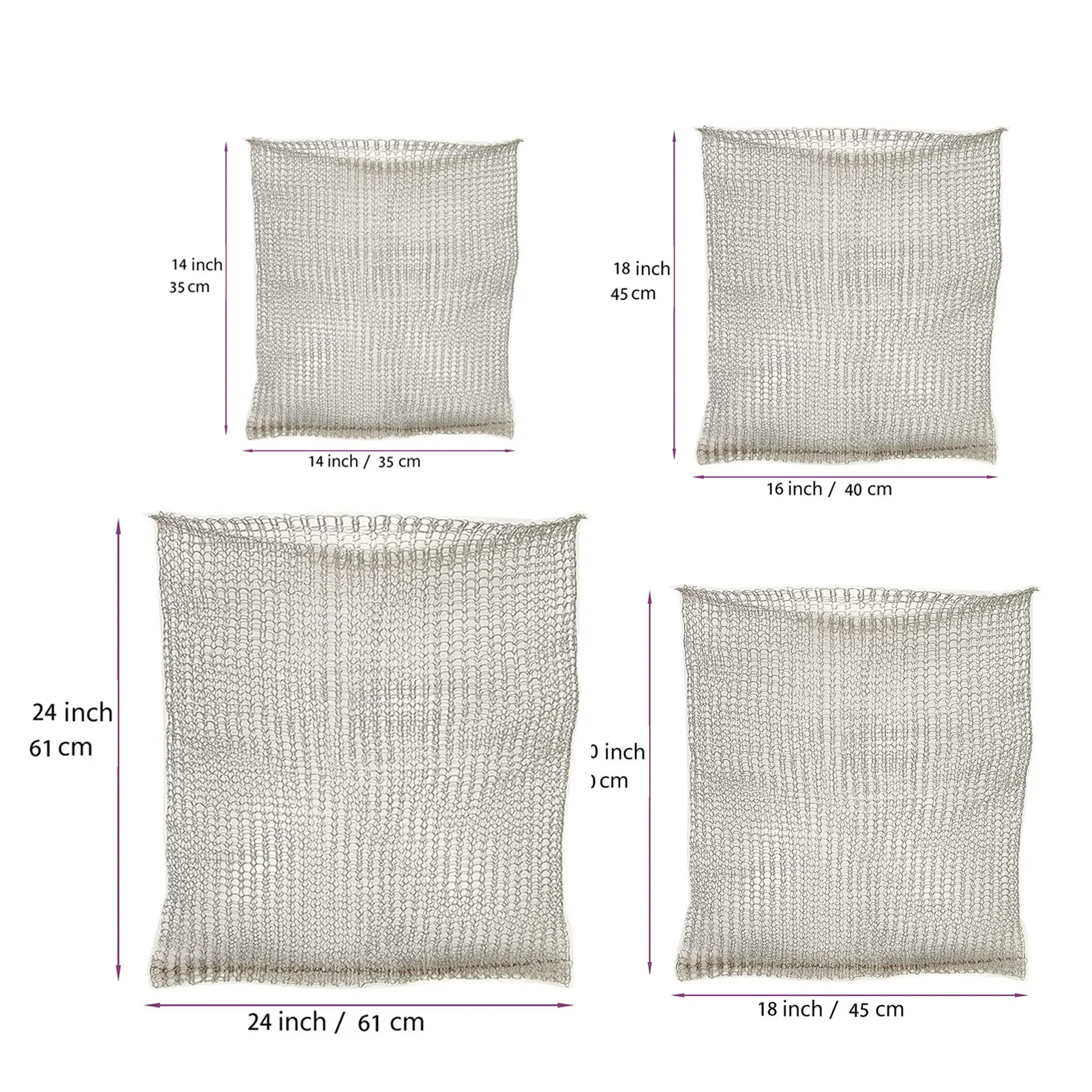 Pflanzen wurzel korb dichtes Netz unterirdischer Metallgitter beutel, der das Graben von Tieren verhindert Image