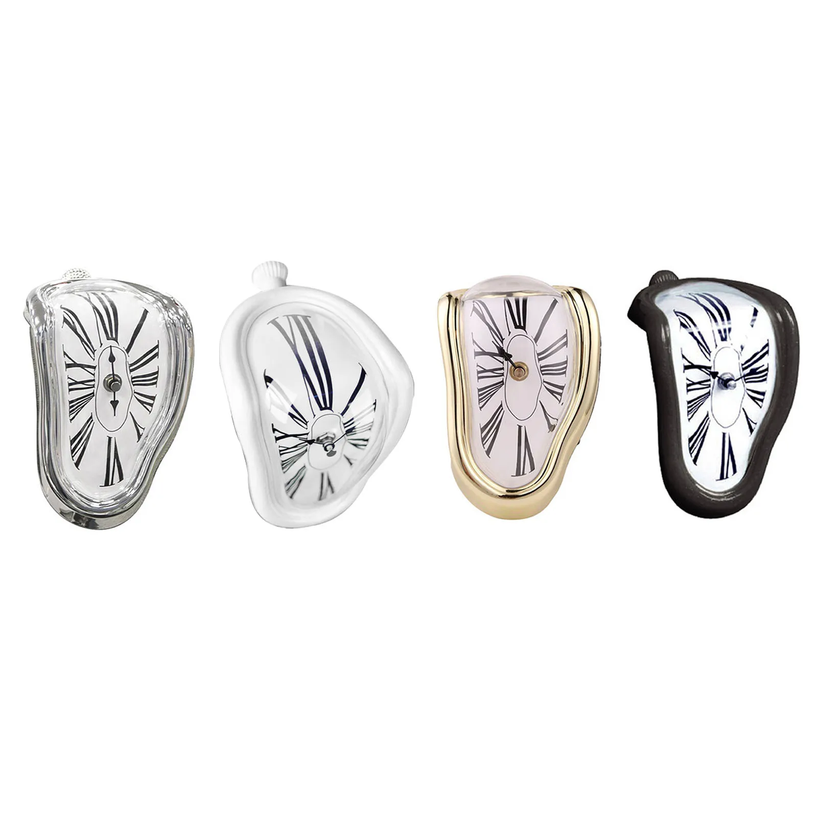 Uhr Schreibtisch Tisch uhr Schmelz uhr Kunststoff Retro dekorative galvani sierte Metall farbe Schreibtisch Tisch uhr für Büro Image