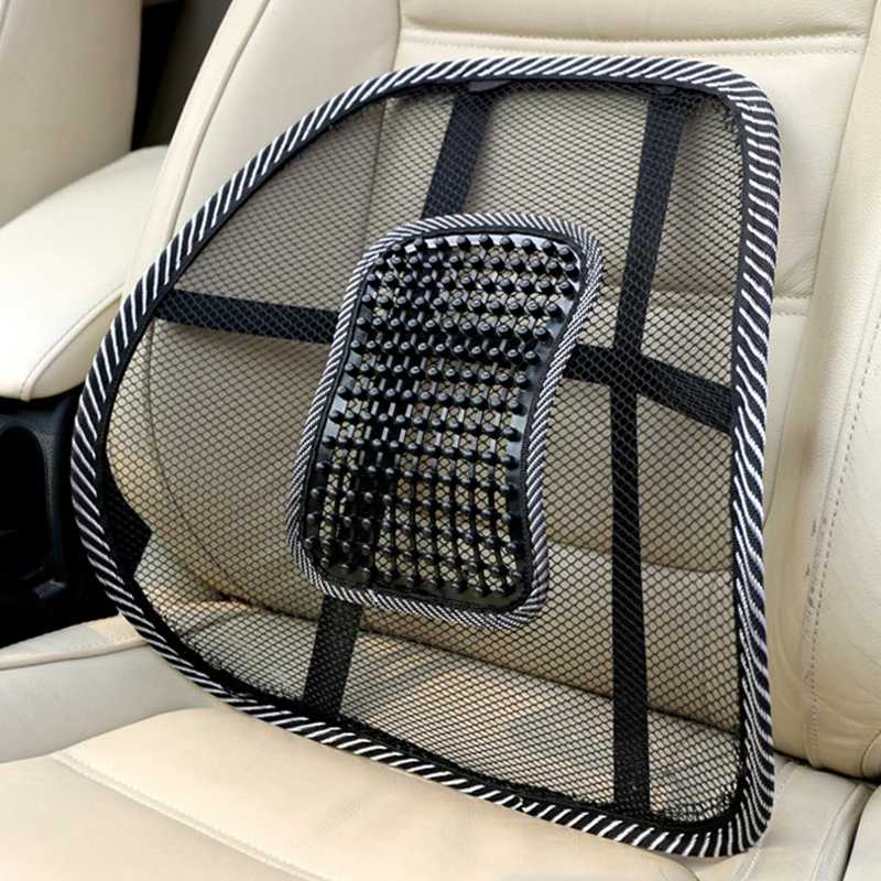 Auto Sitz Stuhl Zurück Kissen Mesh Lenden Zurück Brace Auto Sitz Stuhl Kissen Massage Zurück Kissen Pad Unterstützung Home Office Image