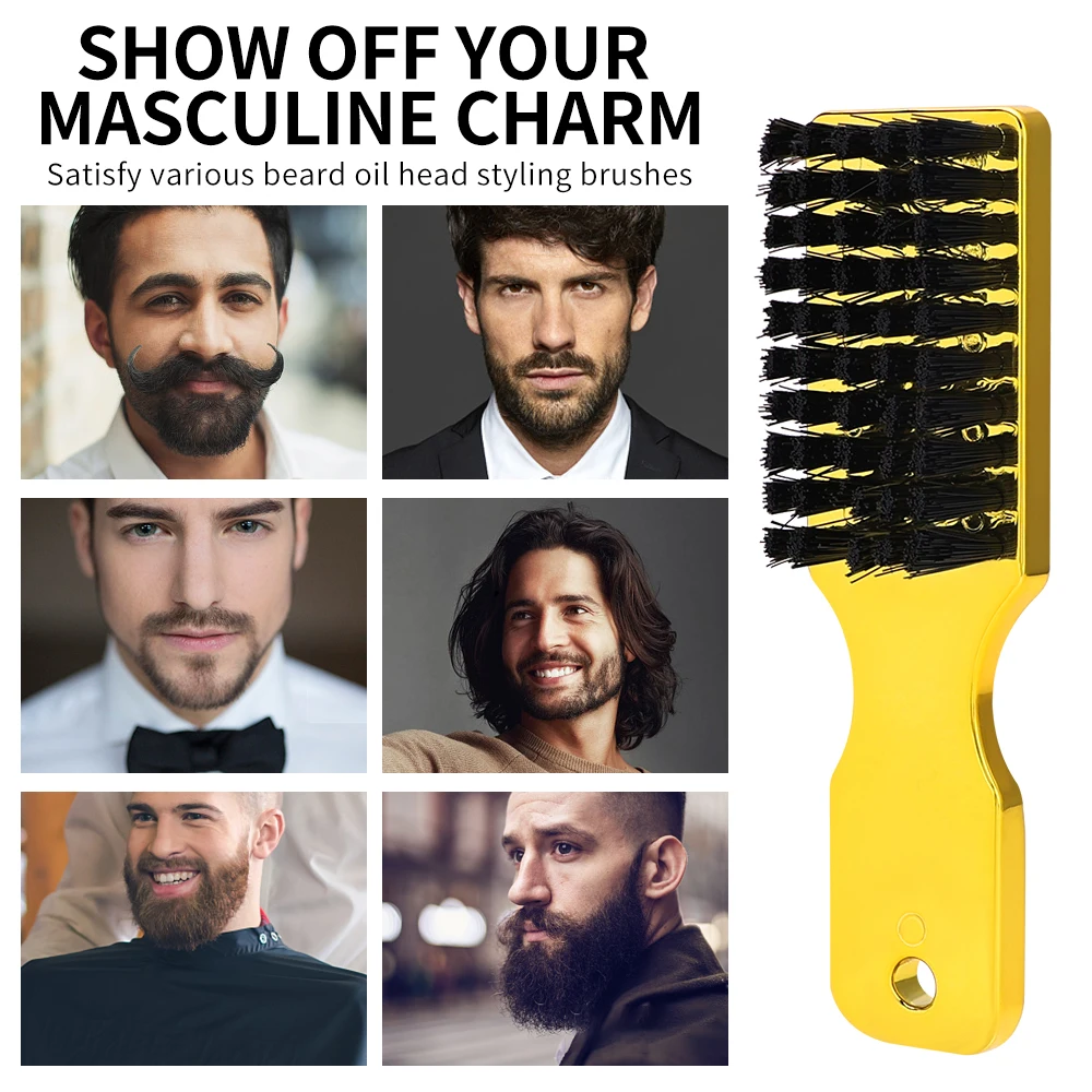 Barber Neck Duster Gebrochenes Haar Entfernen Kamm Kunststoff Griff Friseur Weiche Haar Reinigung Pinsel Erweitern Haar Styling Werkzeuge Kamm Image