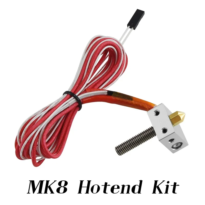 3D-Drucker Mk8 Hotend 12V 40W zusammengebautes Kit J-Kopf 0,4mm Düse 1,75mm Filament für Anet A2 A8 3D-Druckerteile Universal Image