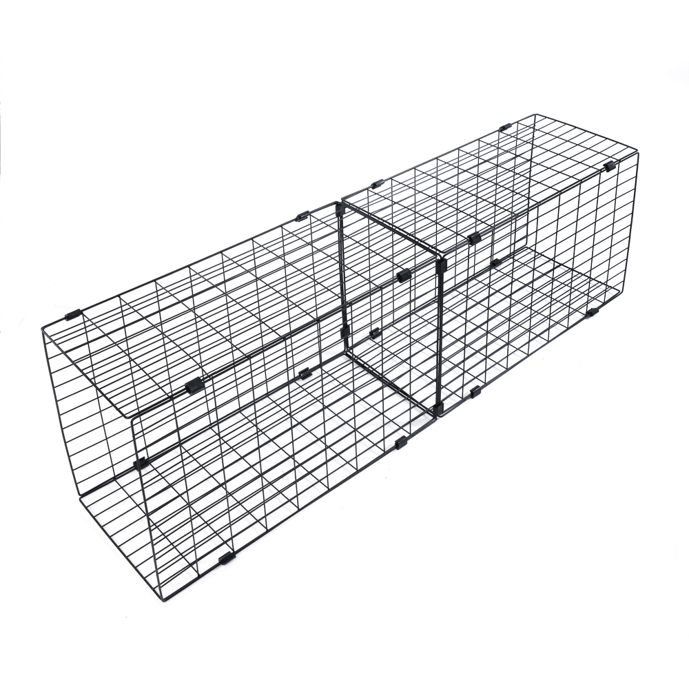 Accessoires adaptés pour TIAKI Enclos extérieur pour chats, noir Elément tunnel 140x50x30cm