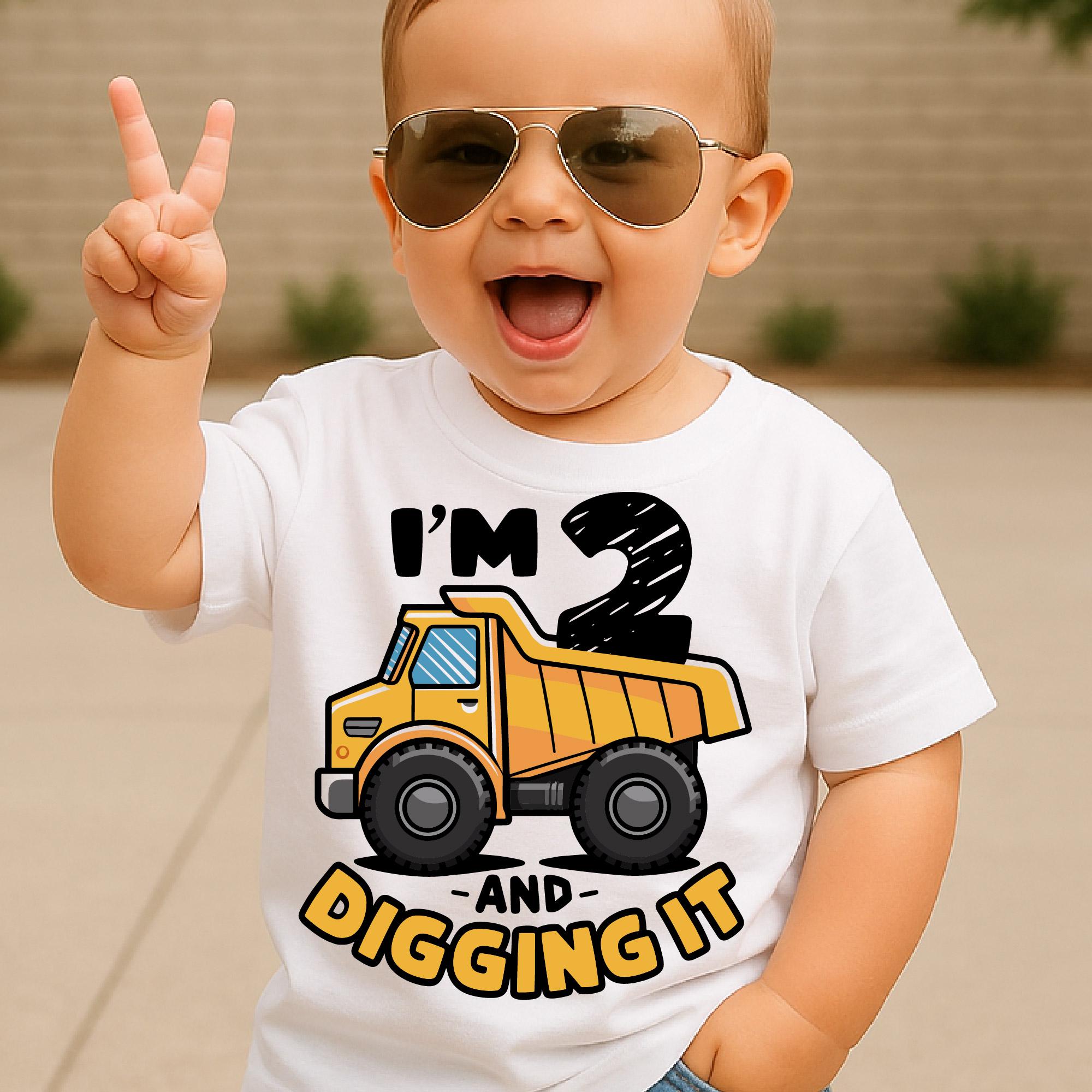 2o compleanno Costruzione SVG PNG, Bambino 2 anni, Due 2 anni svg, Png Ragazzi Compleanno Maglietta Svg Costruzione 2o compleanno svg download
