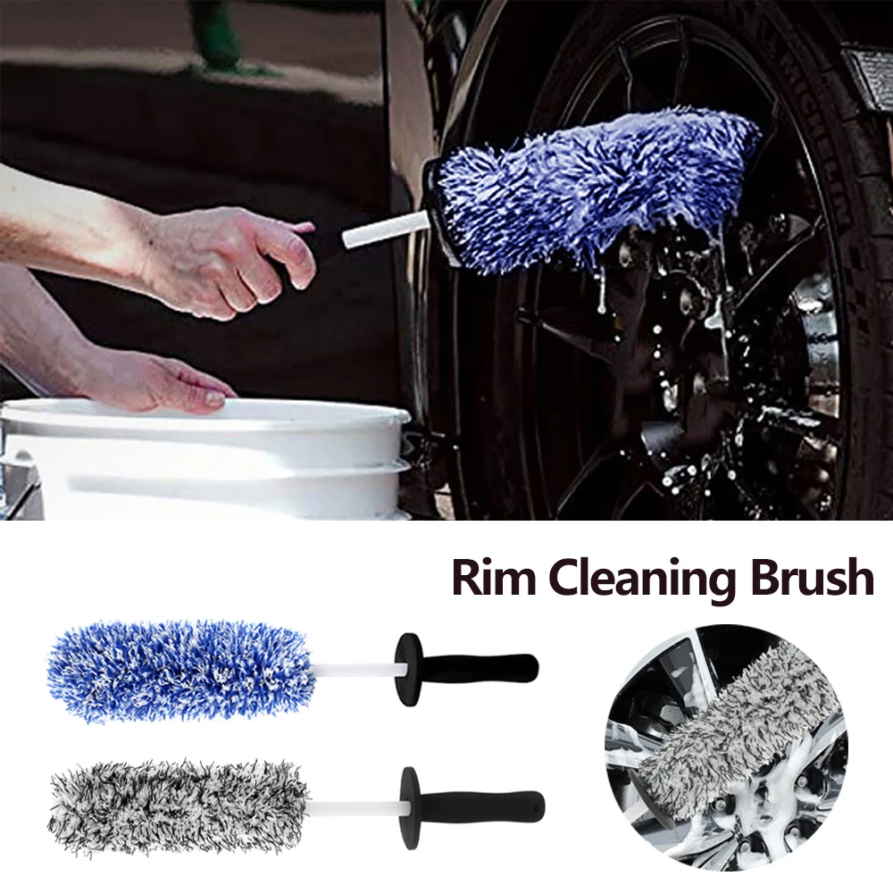 Auto Waschen Pinsel Auto Rad Reinigung Werkzeug Räder EVA Nicht-Slip Griff Einfach Zu Reinigung Felgen Speichen Rad Barrel auto Zubehör Image