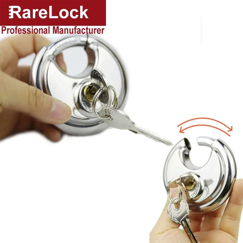 Kreis Stahl Vorhänge schloss mit 2 Schlüsseln 60-70mm für Outdoor-Tor Schublade Tür schrank DIY Möbel Hardware Rare lock MS383 G1 Image