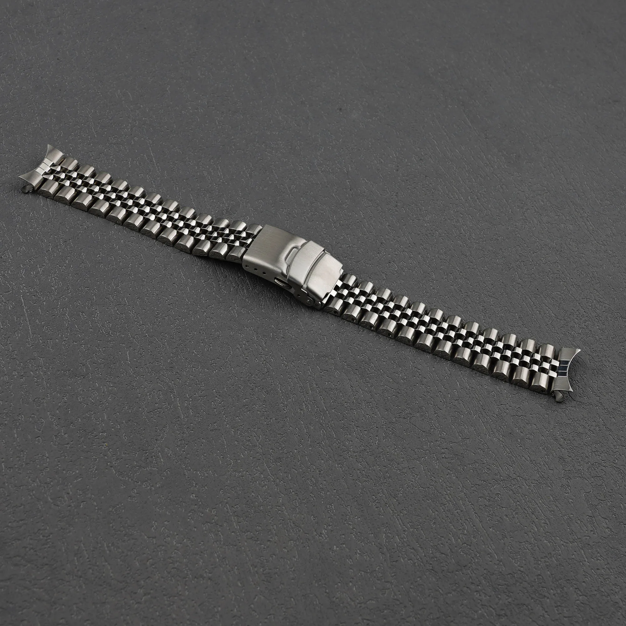 Für Seiko Presage SSA343 Cocktail Time 20 mm silbernes Jubilee-Stahl-Uhrenarmband mit Verschluss von Rolamy Image